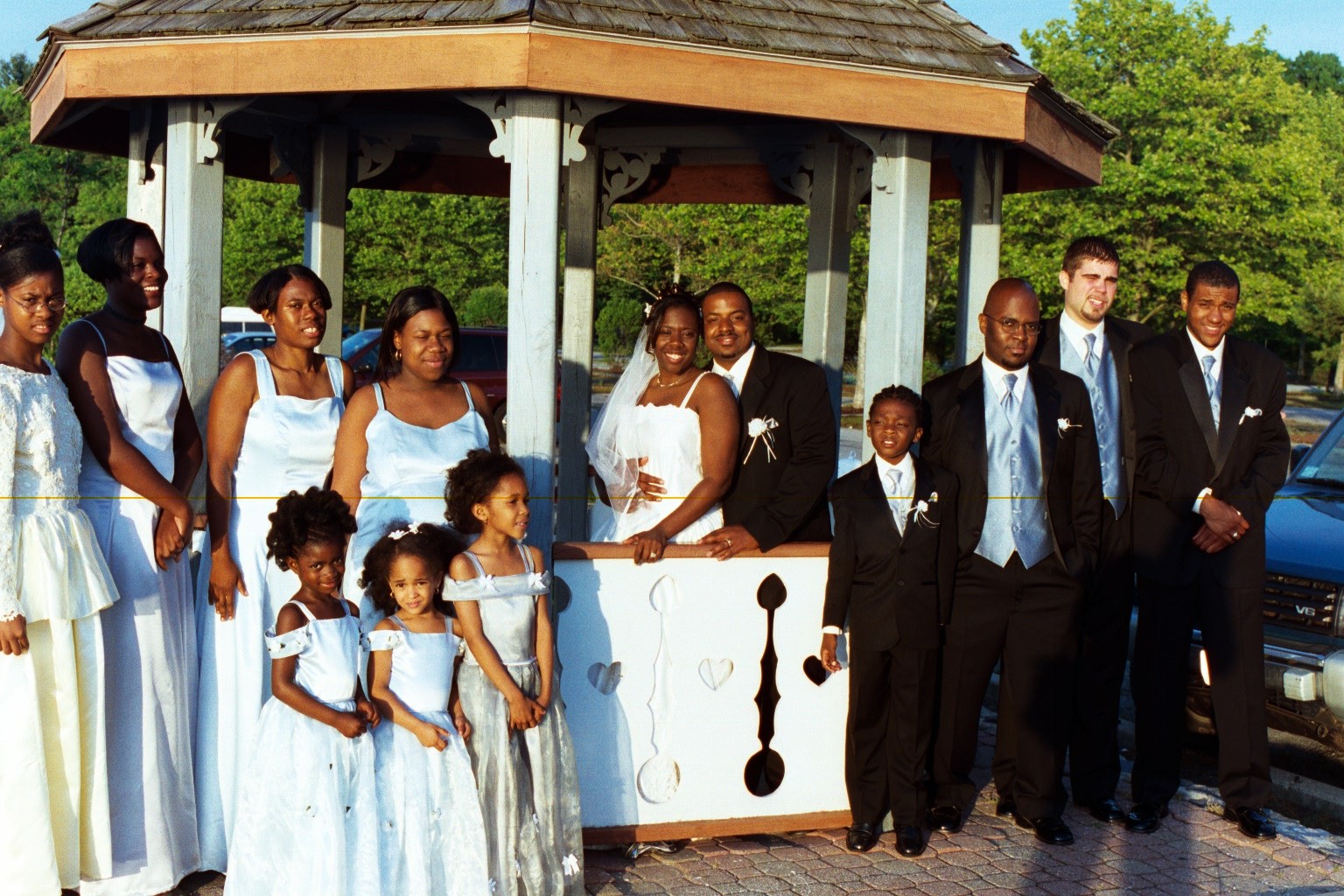 Blessin was a flower girl. All the dresses were made by Grandmother Brooks.